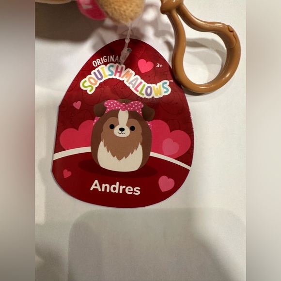 Nwt 🐶 3" Andres Clip dog Squishmallow - Picture 4 of 5